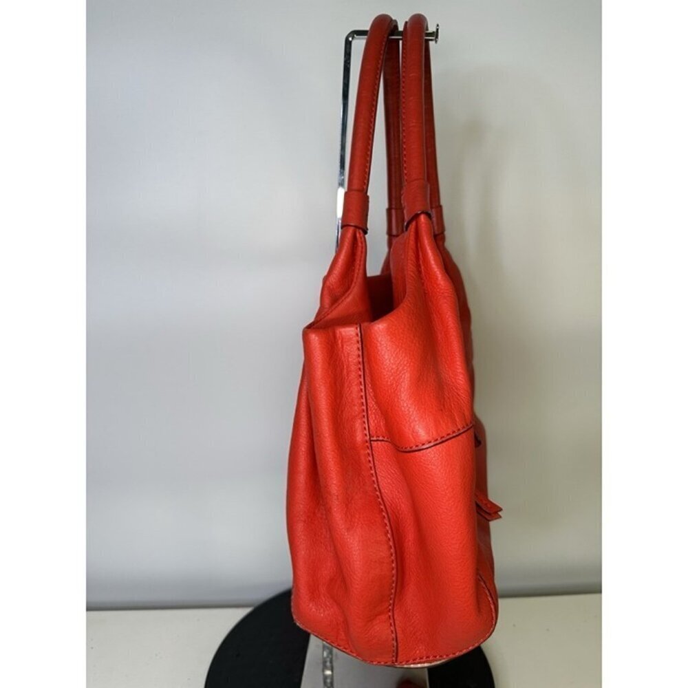 Kate Spade Satchel Double Handles Front Zip Beautiful Red - Damaged Interior - Picture 2 of 10